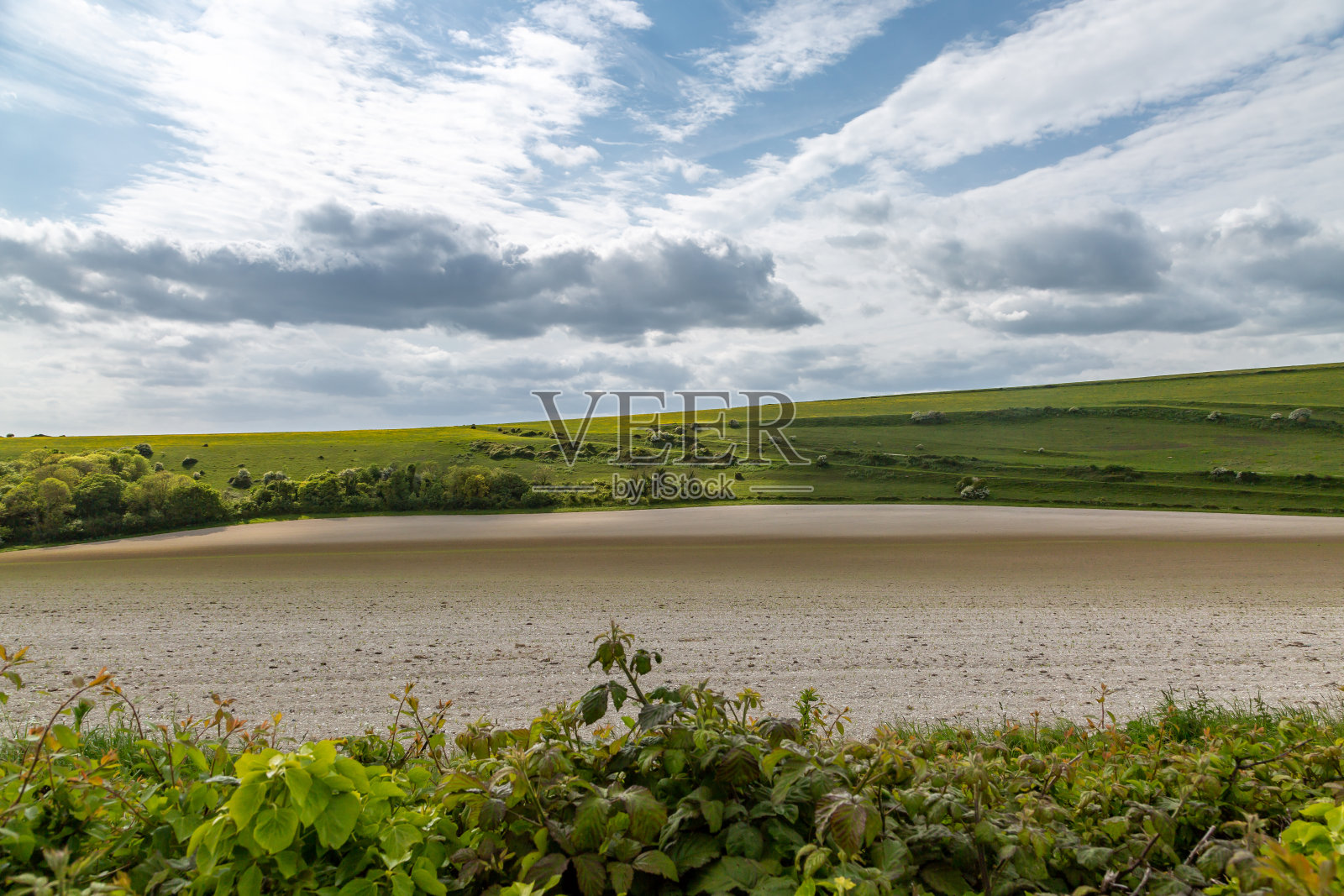 春天的苏塞克斯乡村农场风景照片摄影图片