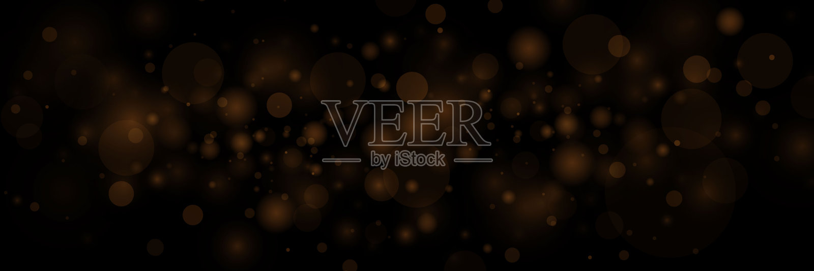 发光的散景，闪闪发光的尘埃。插画图片素材