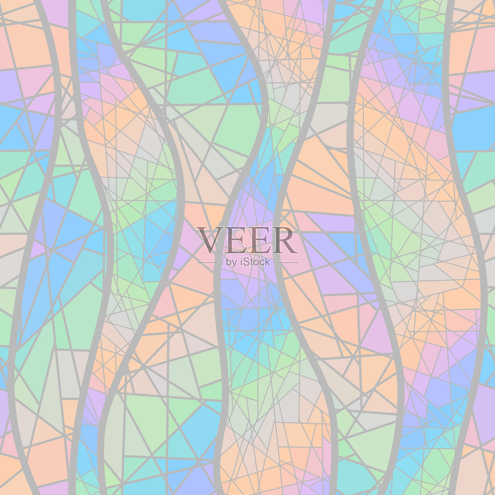 矢量无缝马赛克艺术图案。艺术背景。插画图片素材