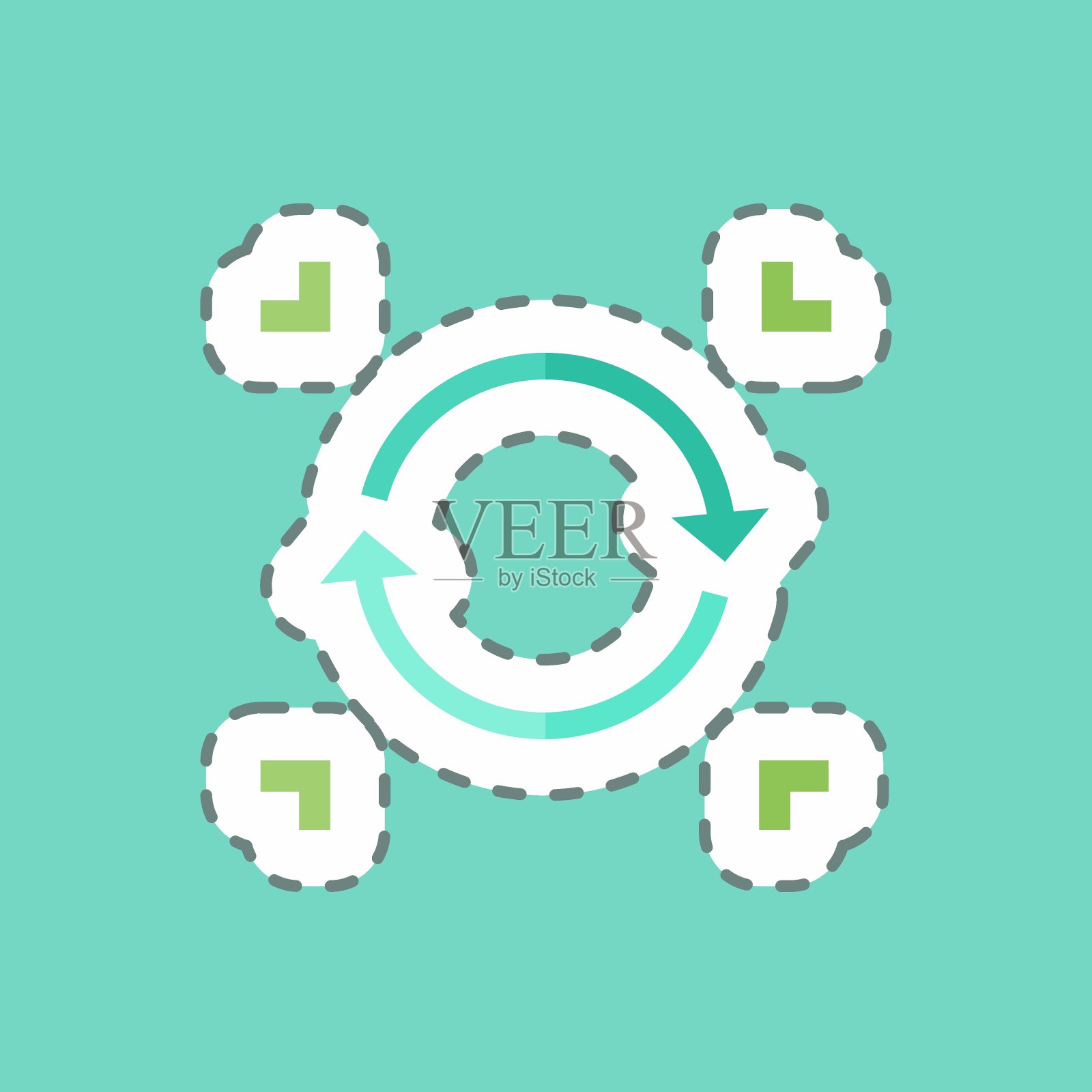 粘贴线切割数据同步。适用于数据分析符号。简单的设计可编辑。设计模板向量。简单的符号说明插画图片素材