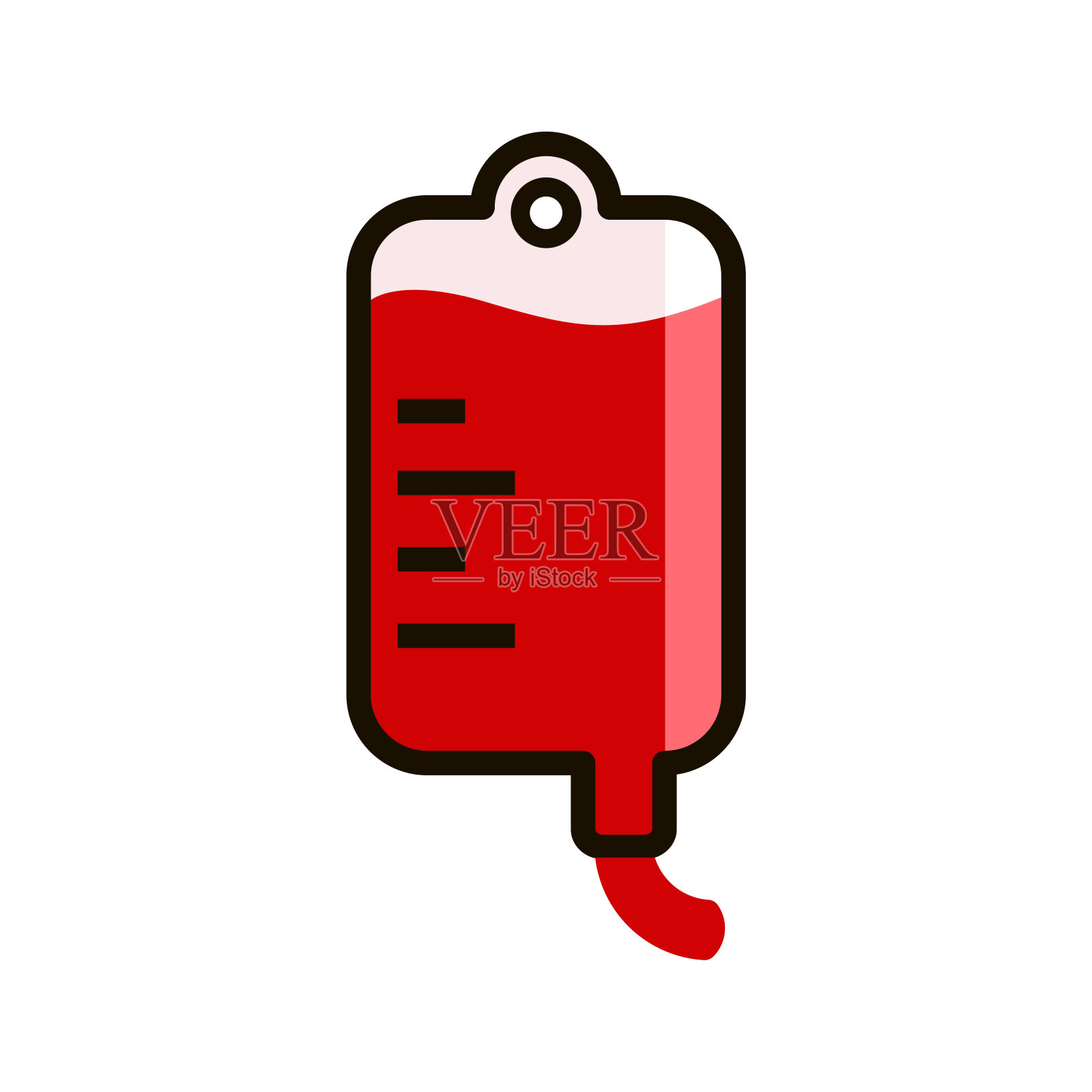 血袋图标设计矢量模板插画图片素材