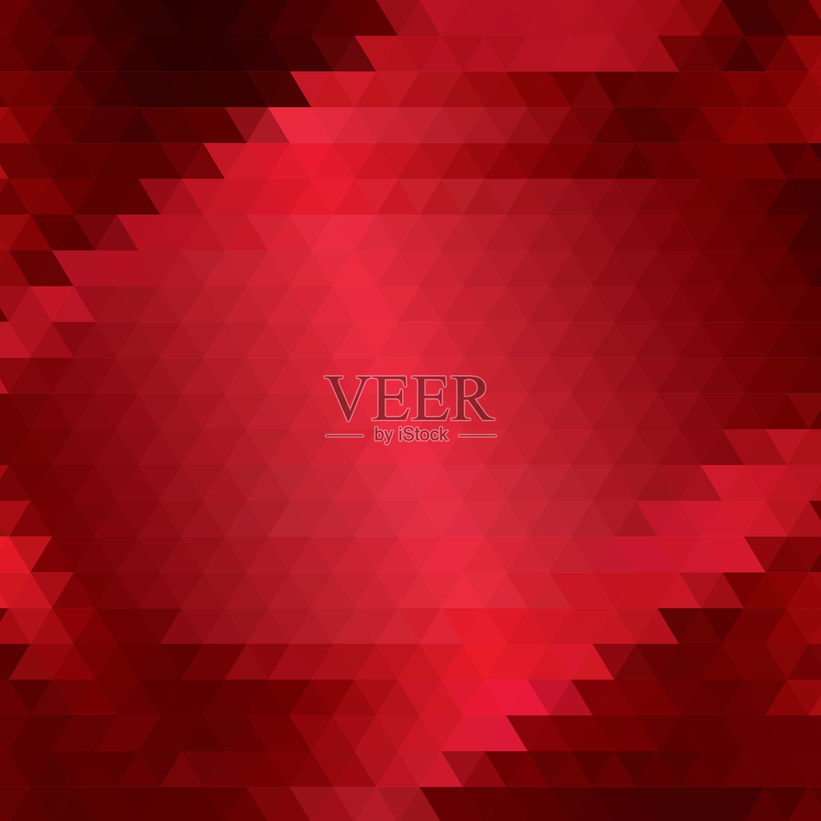 红色矢量背景三角形设计。每股收益10插画图片素材