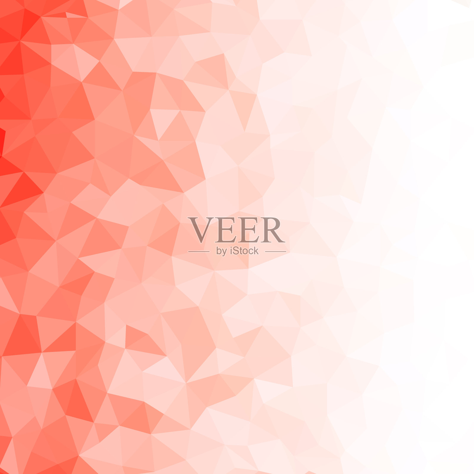 抽象的背景与红色六边形。渐变马赛克纹理。插画图片素材