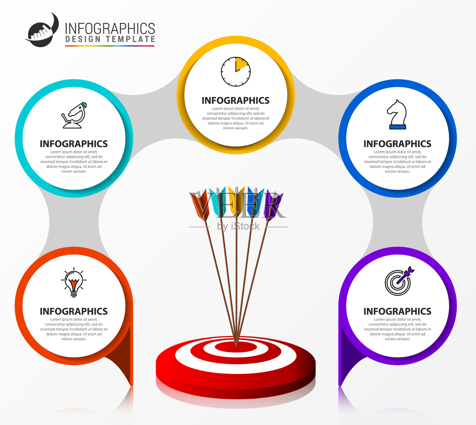 信息图设计的创意理念与模板插画图片素材