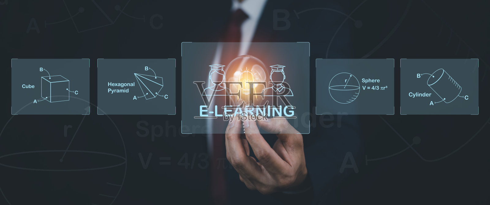 电灯泡用E-learning教育用在线课程E-learning概念、学习工作坊用学习思考网络培训知识技术、在线学习用网络研讨会、视频教程照片摄影图片