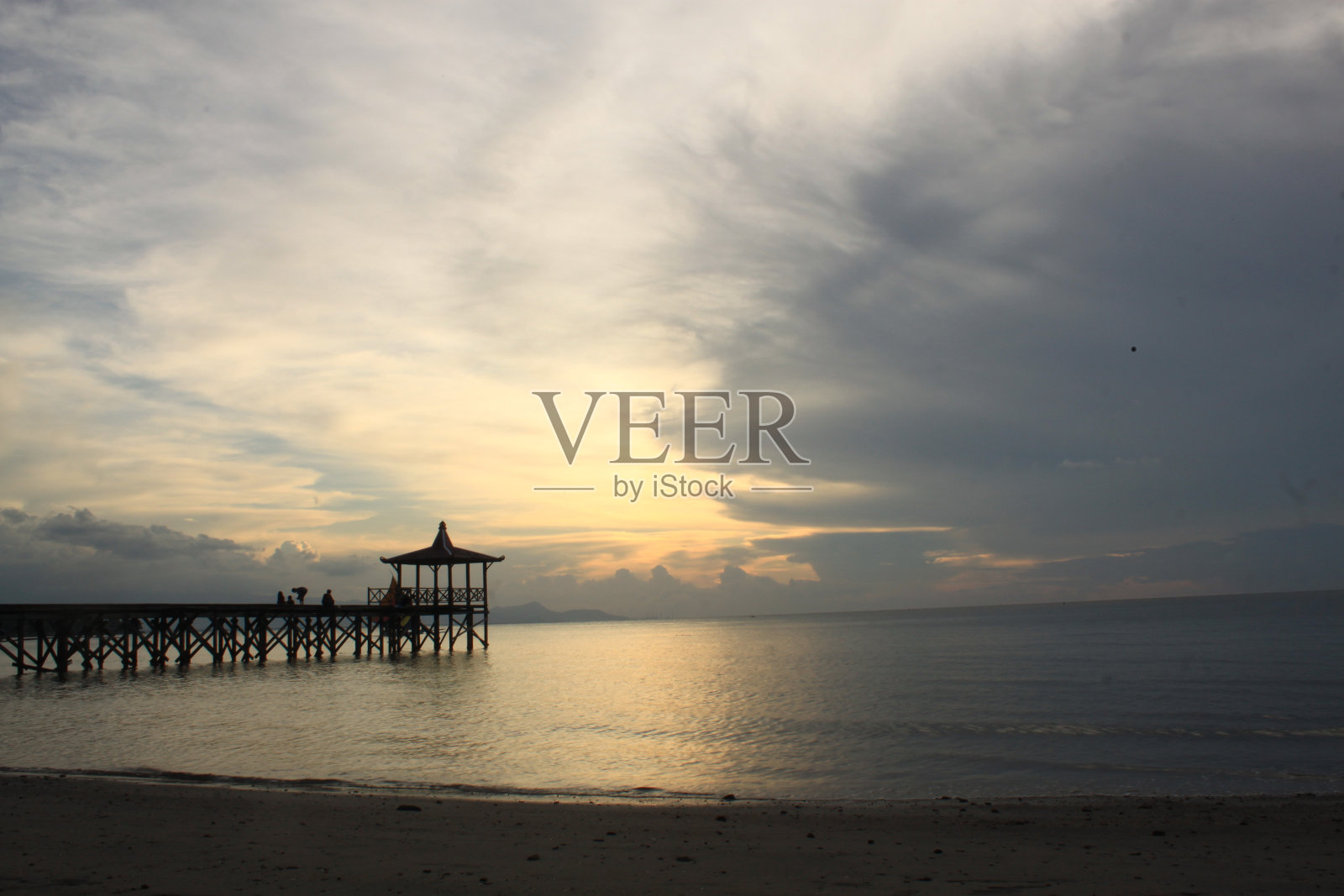 司徒邦多白沙码头全景图照片摄影图片