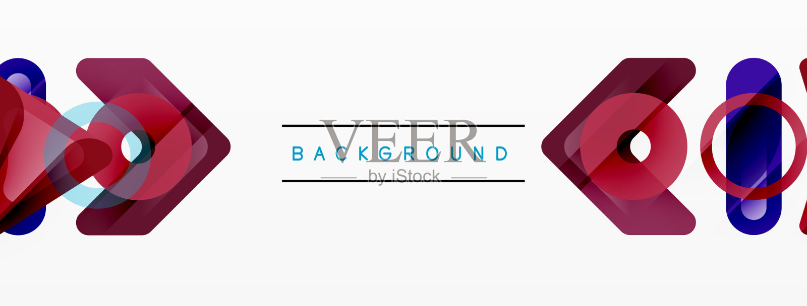 抽象三角形和正方形最小几何插画图片素材