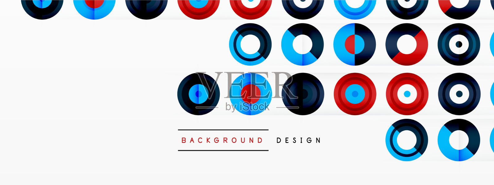 抽象背景与圆形对称网格插画图片素材