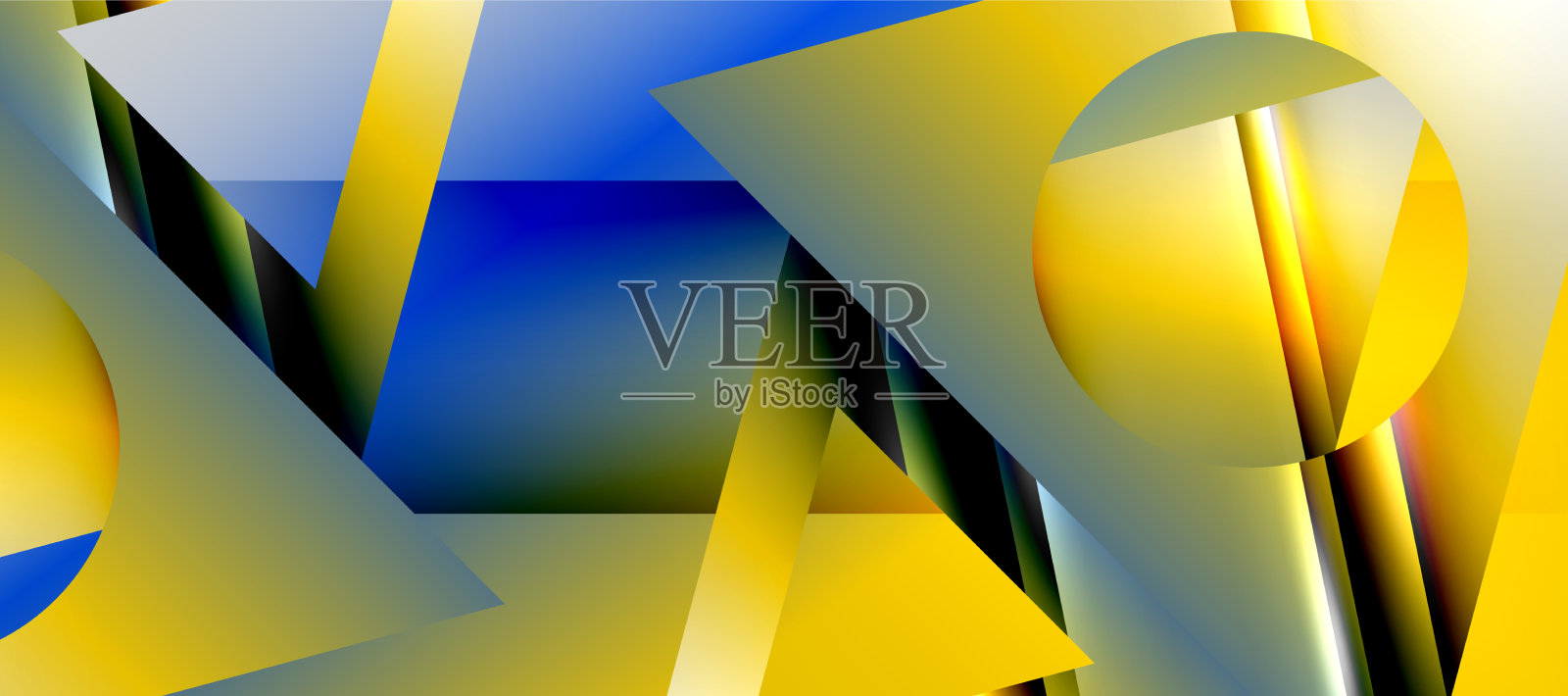 三角形抽象背景与闪亮和光泽插画图片素材