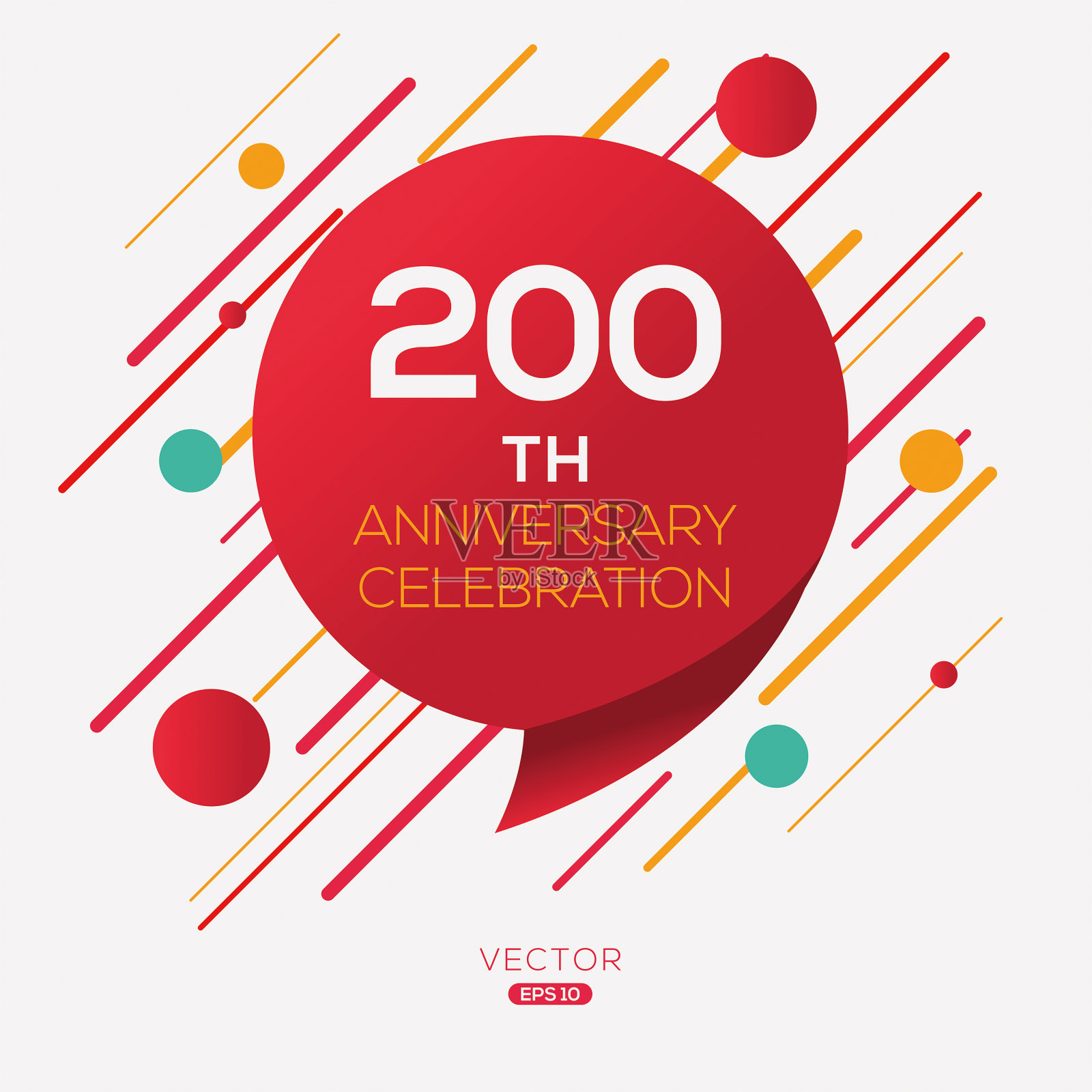 200周年庆典。插画图片素材