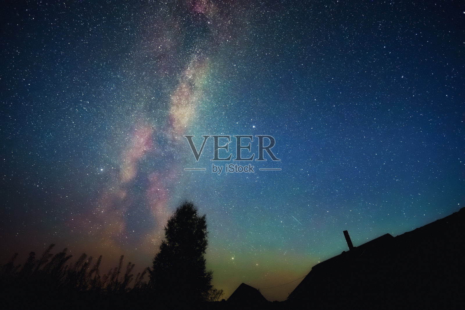 夜空和银河照片摄影图片