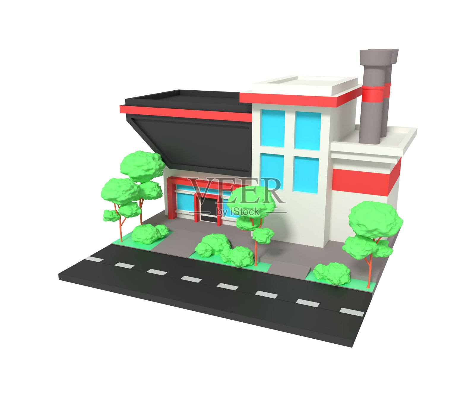 公路厂房照片摄影图片