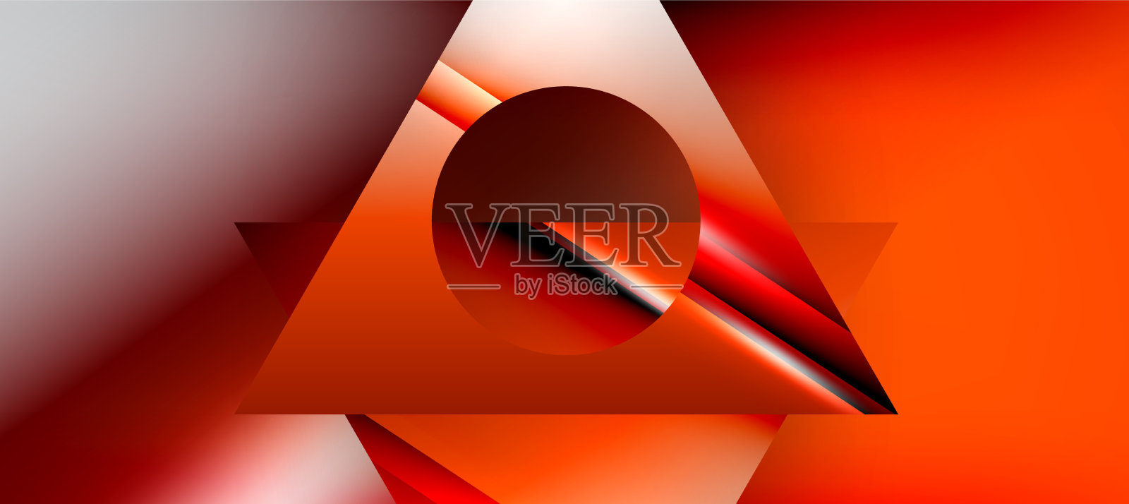 新潮的极简几何构图抽象插画图片素材