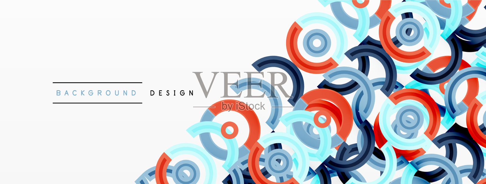 圆圈以网格的形式排列插画图片素材