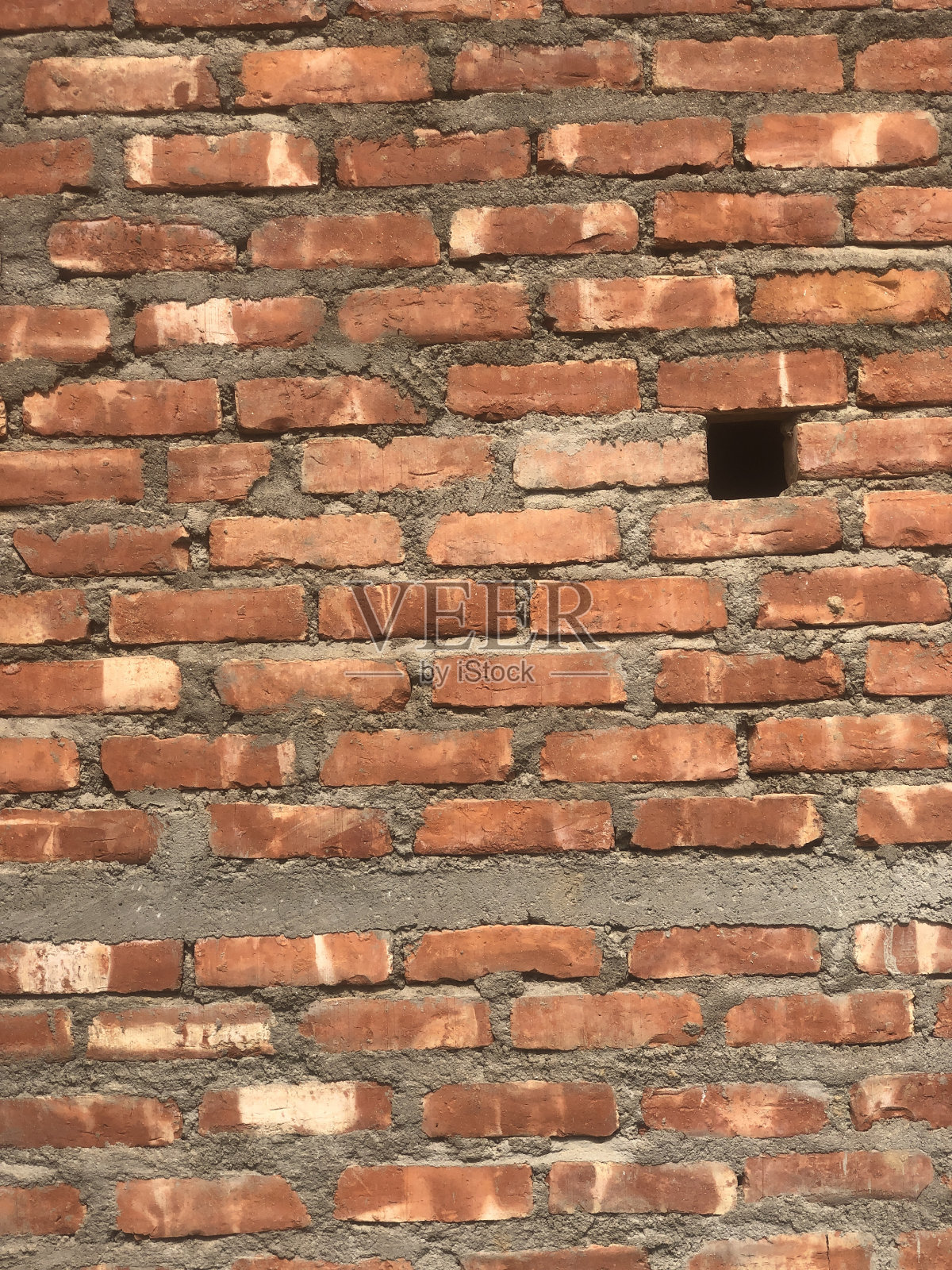 红砖纹理墙图案。照片摄影图片