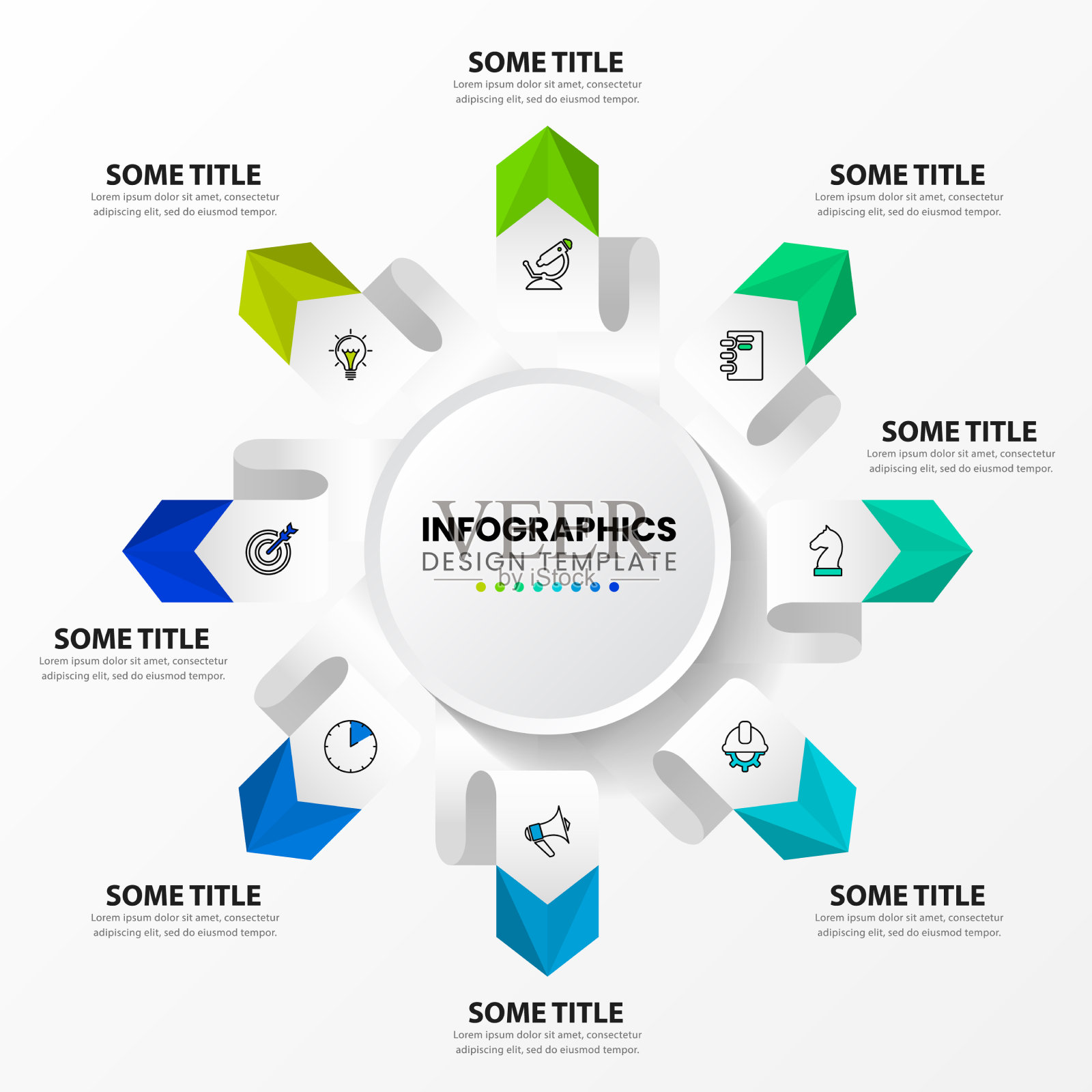 信息图设计的创意理念与模板插画图片素材