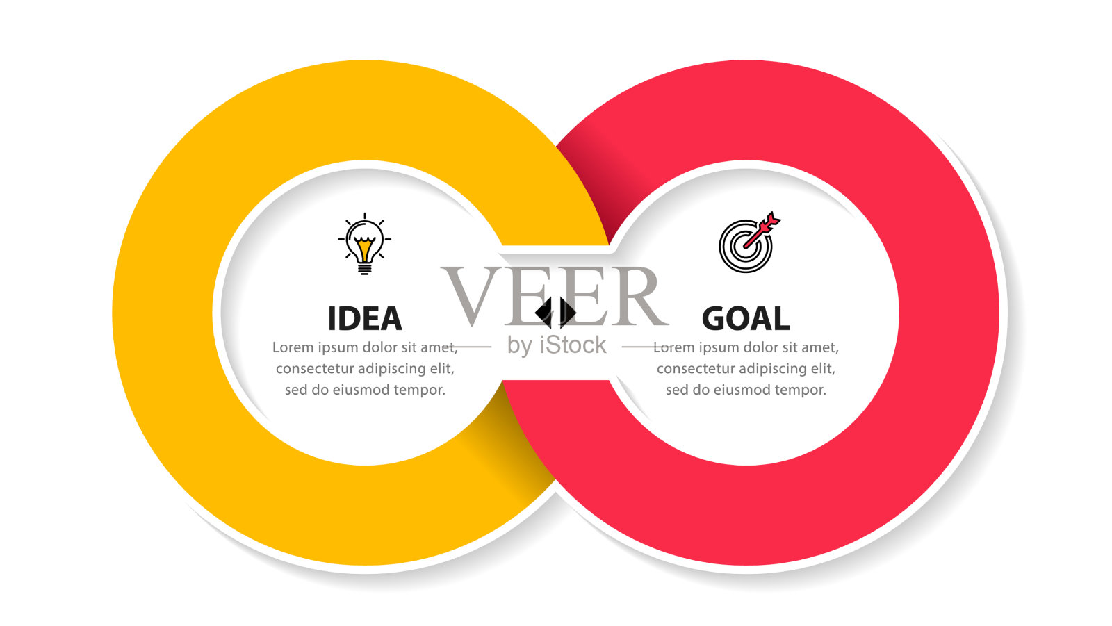 信息图模板2链接圆圈与文本设计模板素材