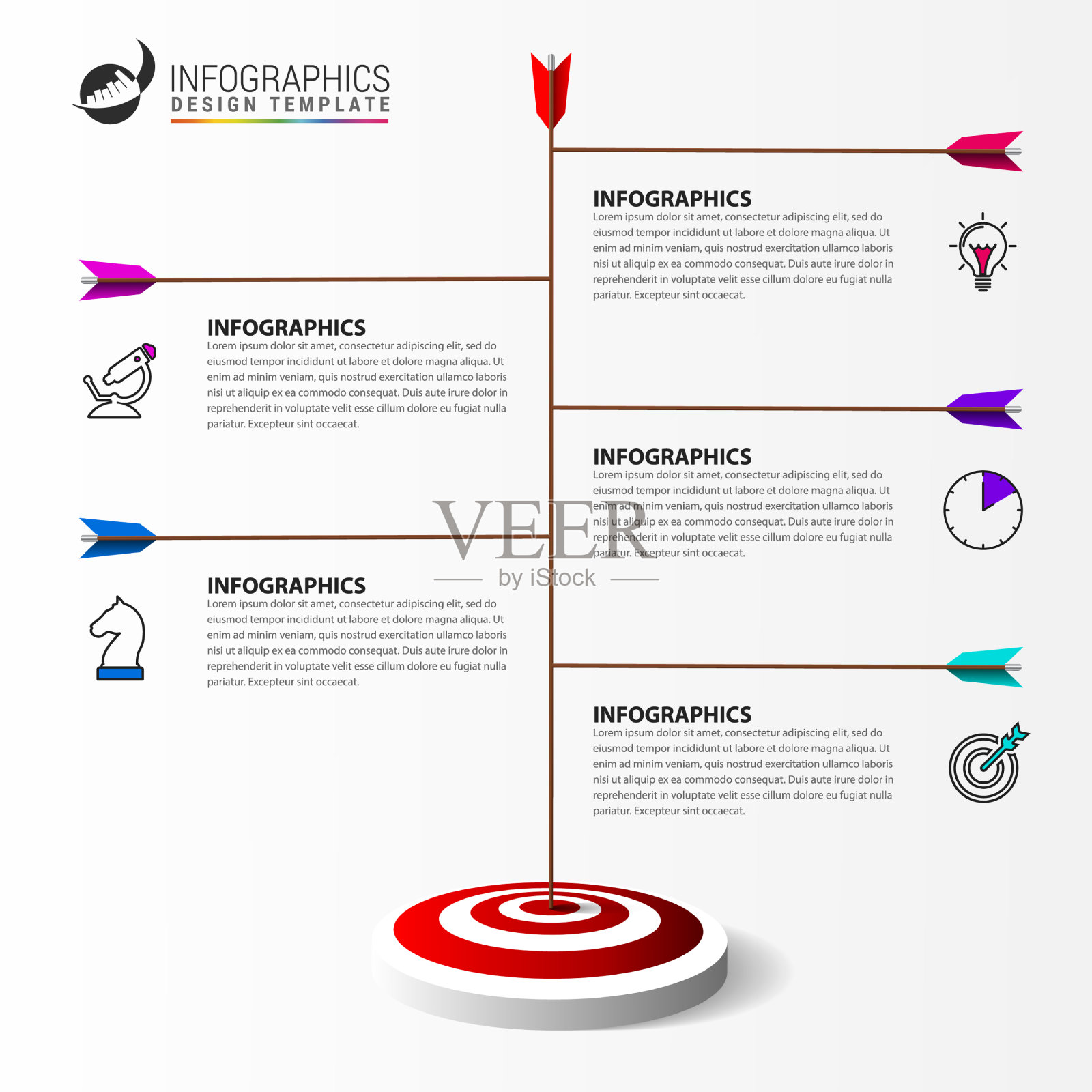 信息图设计的创意理念与模板插画图片素材