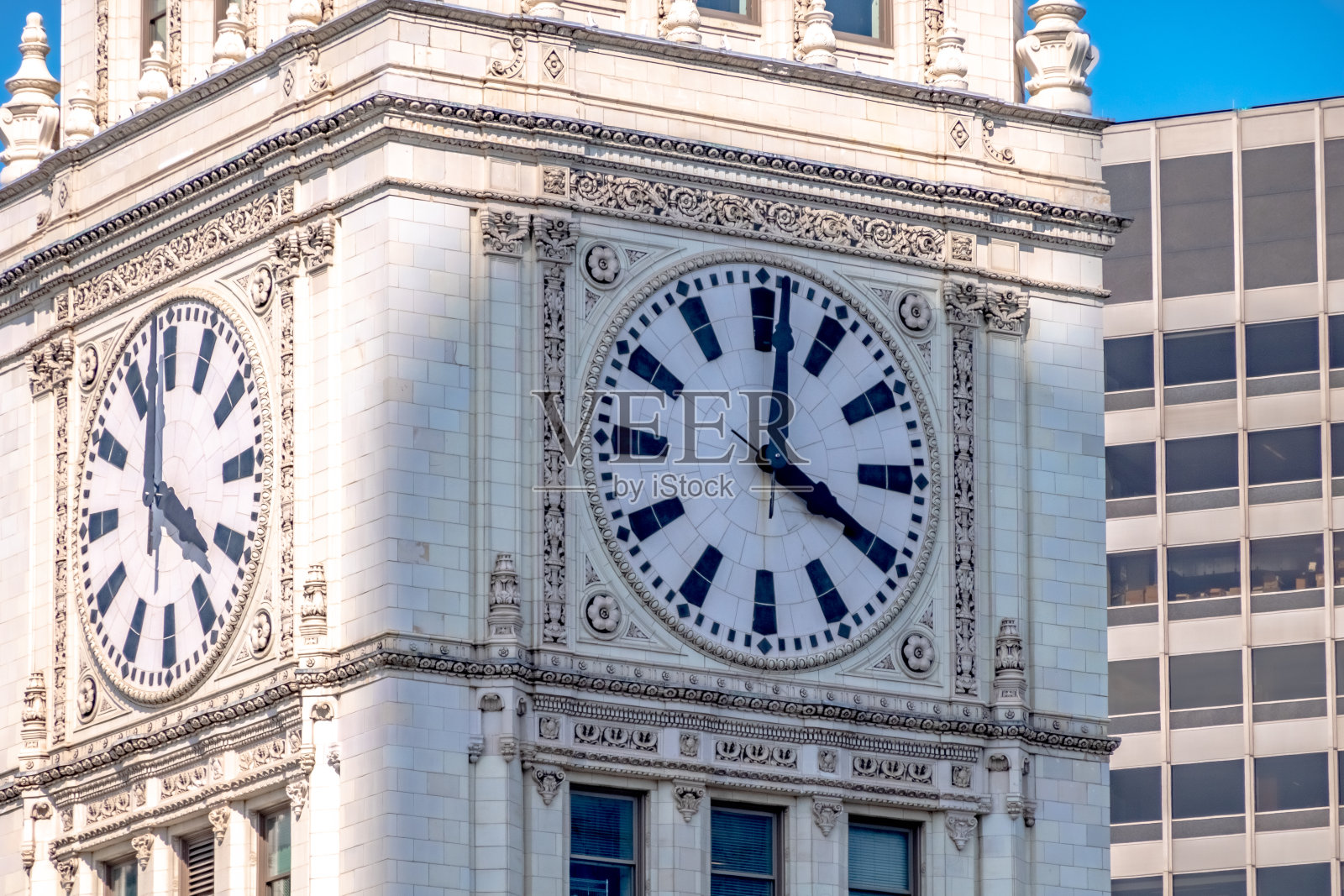 芝加哥和伊利诺斯市中心的景色和建筑照片摄影图片