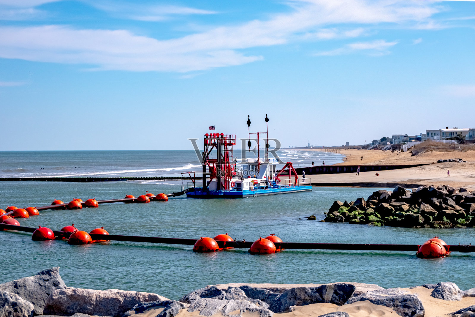 白天在弗吉尼亚海滩的场景照片摄影图片