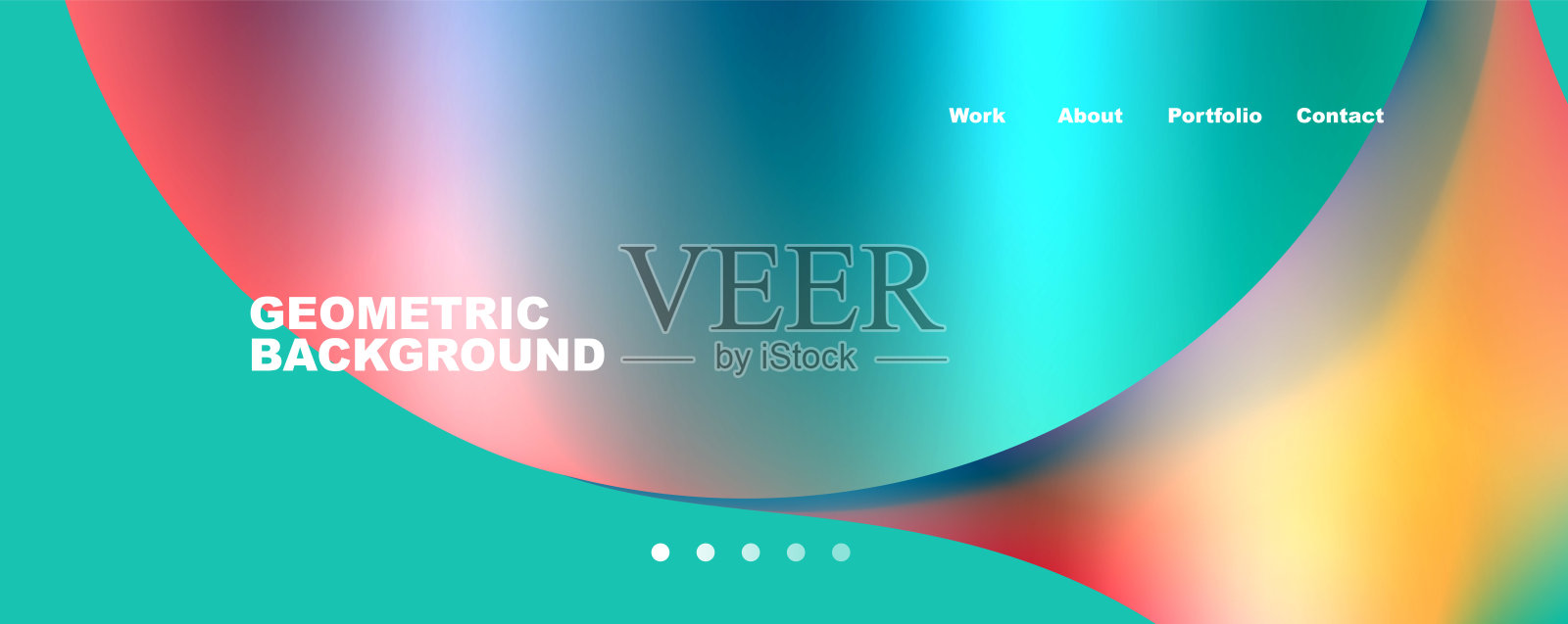 圆形和圆形几何抽象背景。矢量插图壁纸，横幅，背景，卡片，书籍插图，登陆页插画图片素材