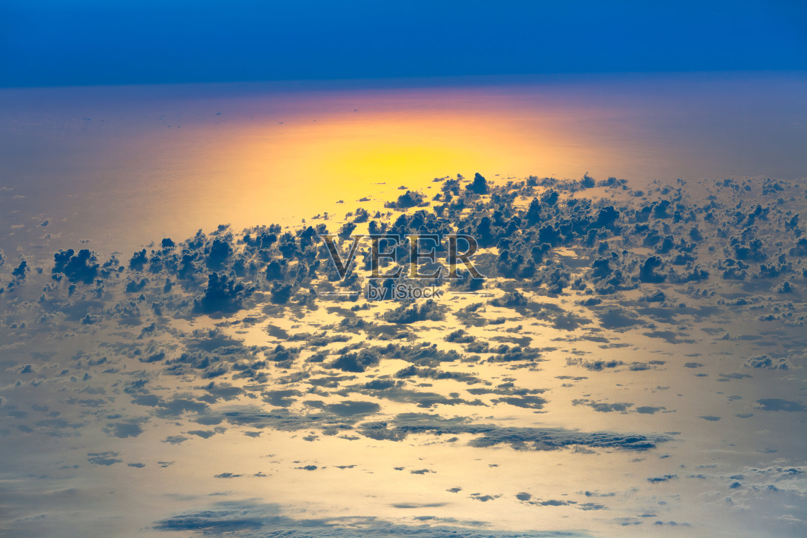 日落时的云景照片摄影图片