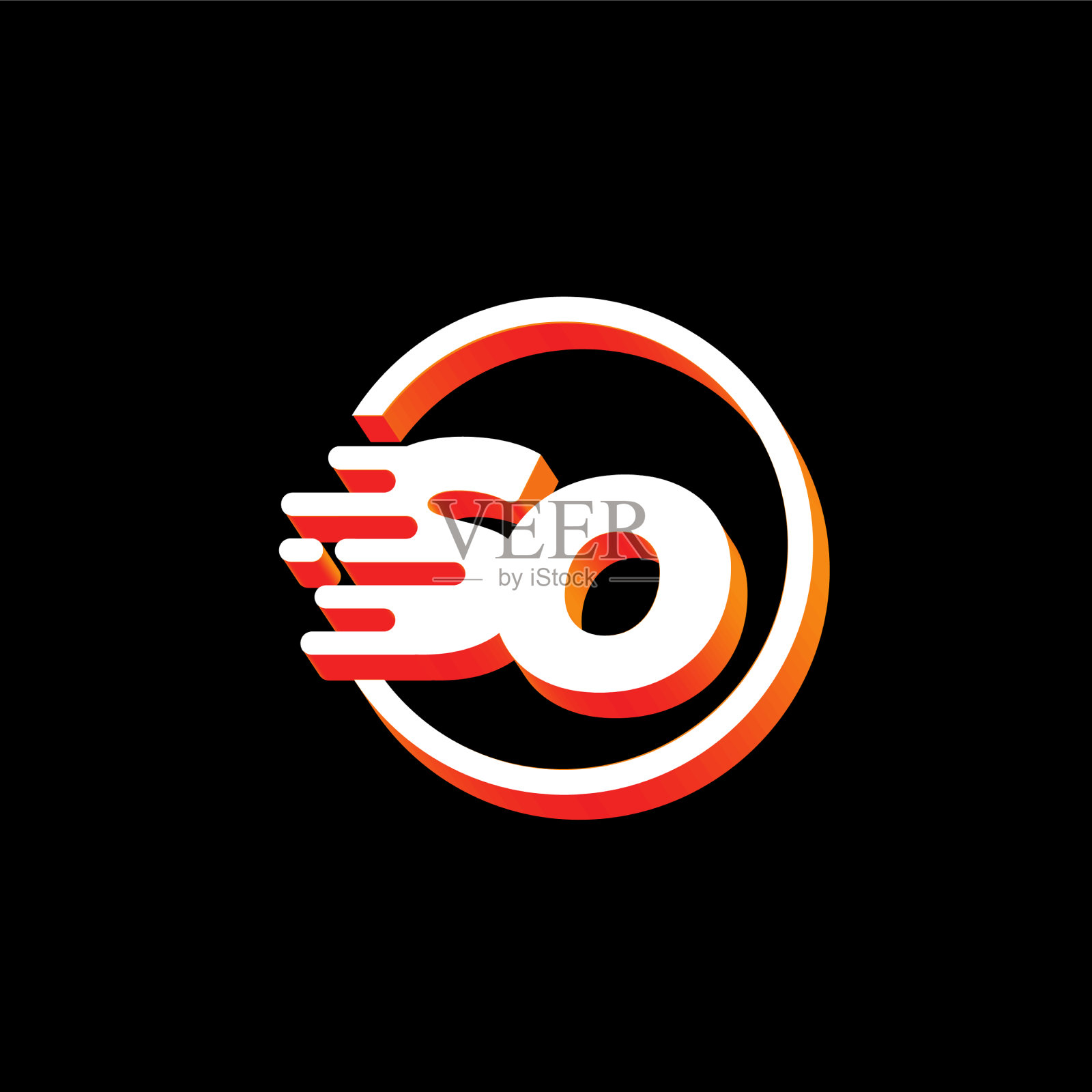 字母技术使现代标志设计速度快插画图片素材