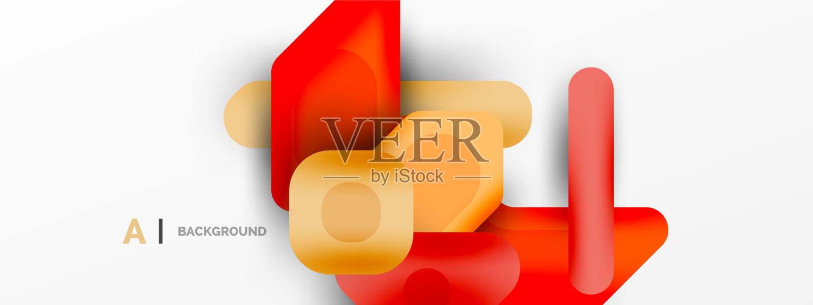 彩色几何形状线条，正方形和插画图片素材