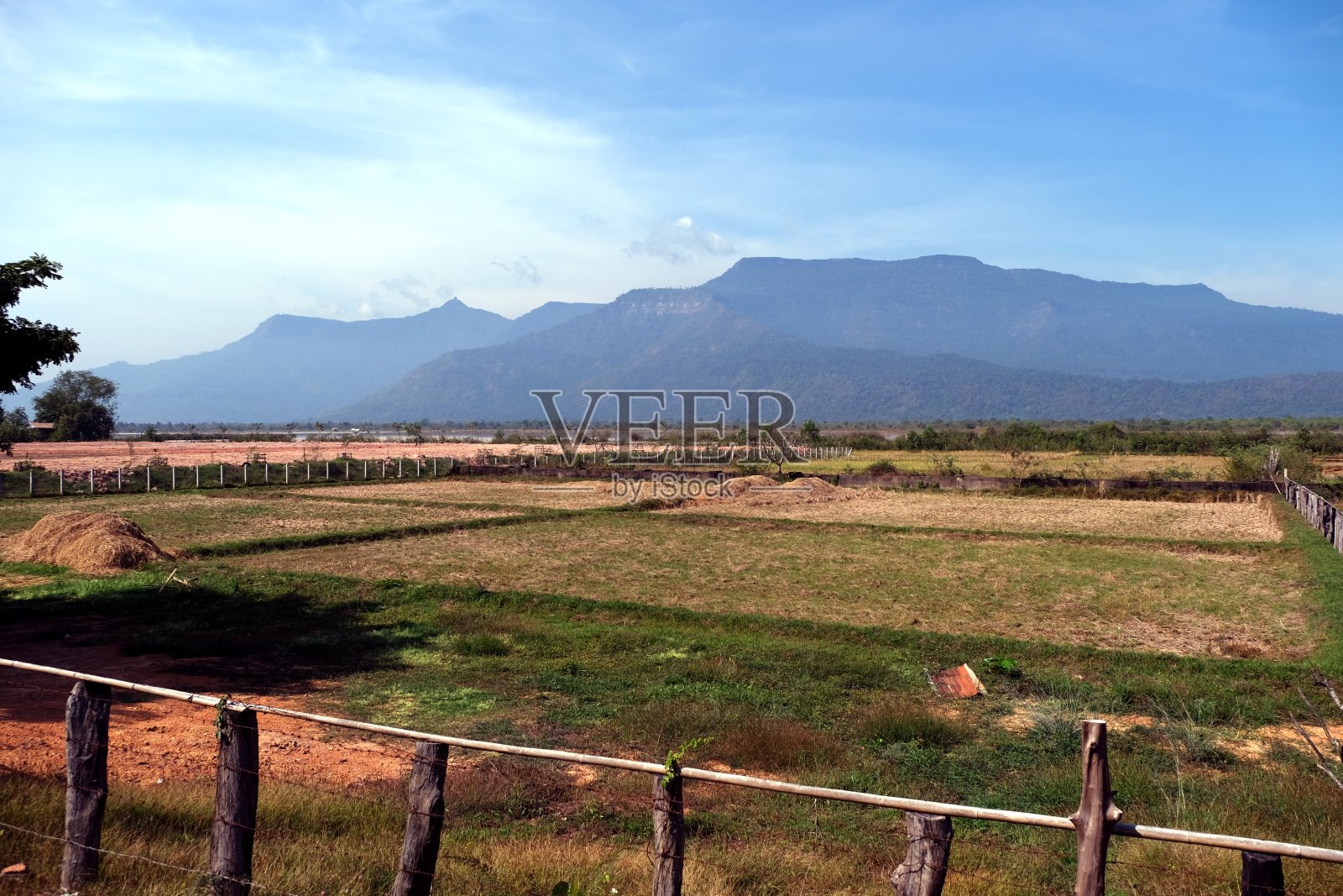 老挝占巴塞的风景照片摄影图片