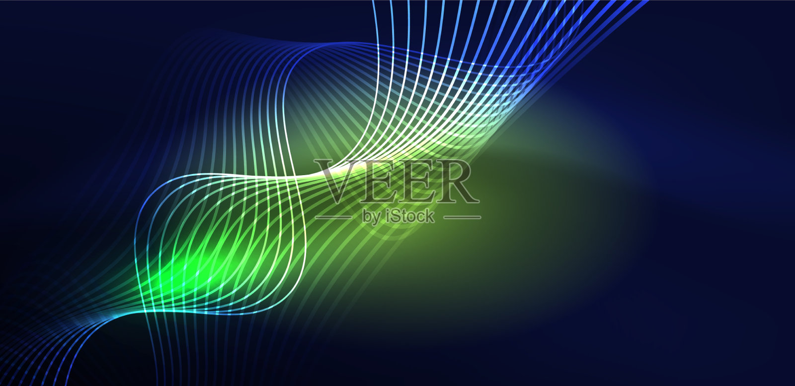 抽象背景霓虹波高科技设计插画图片素材