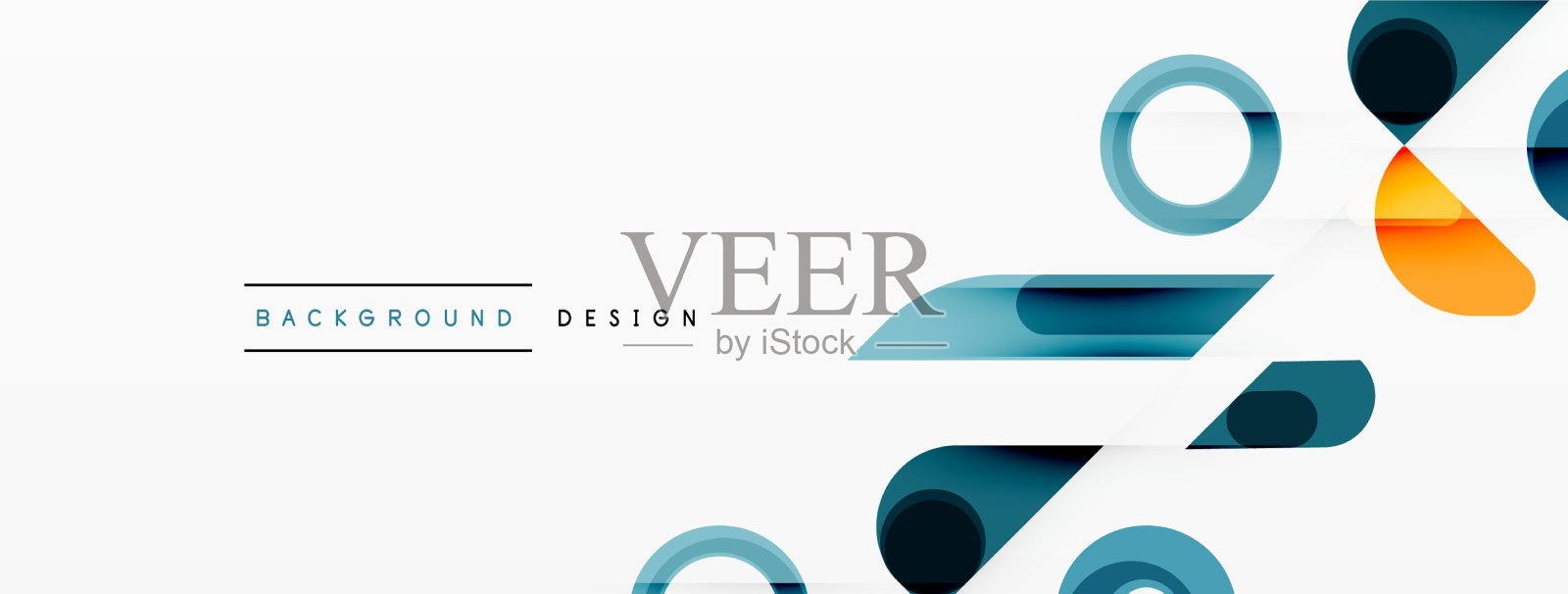 圆最小的抽象背景设计插画图片素材