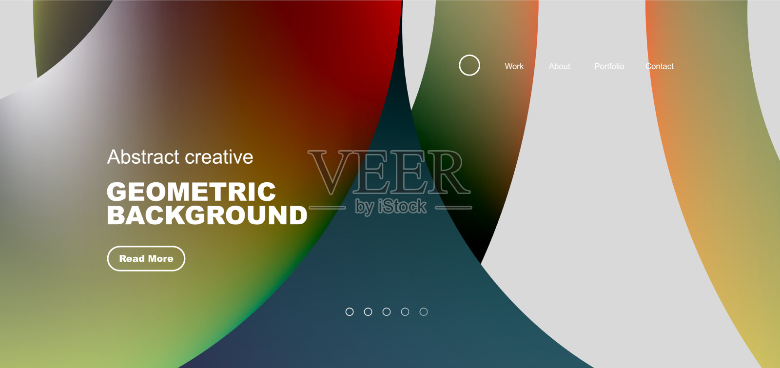 圈子最小的抽象背景技术或插画图片素材