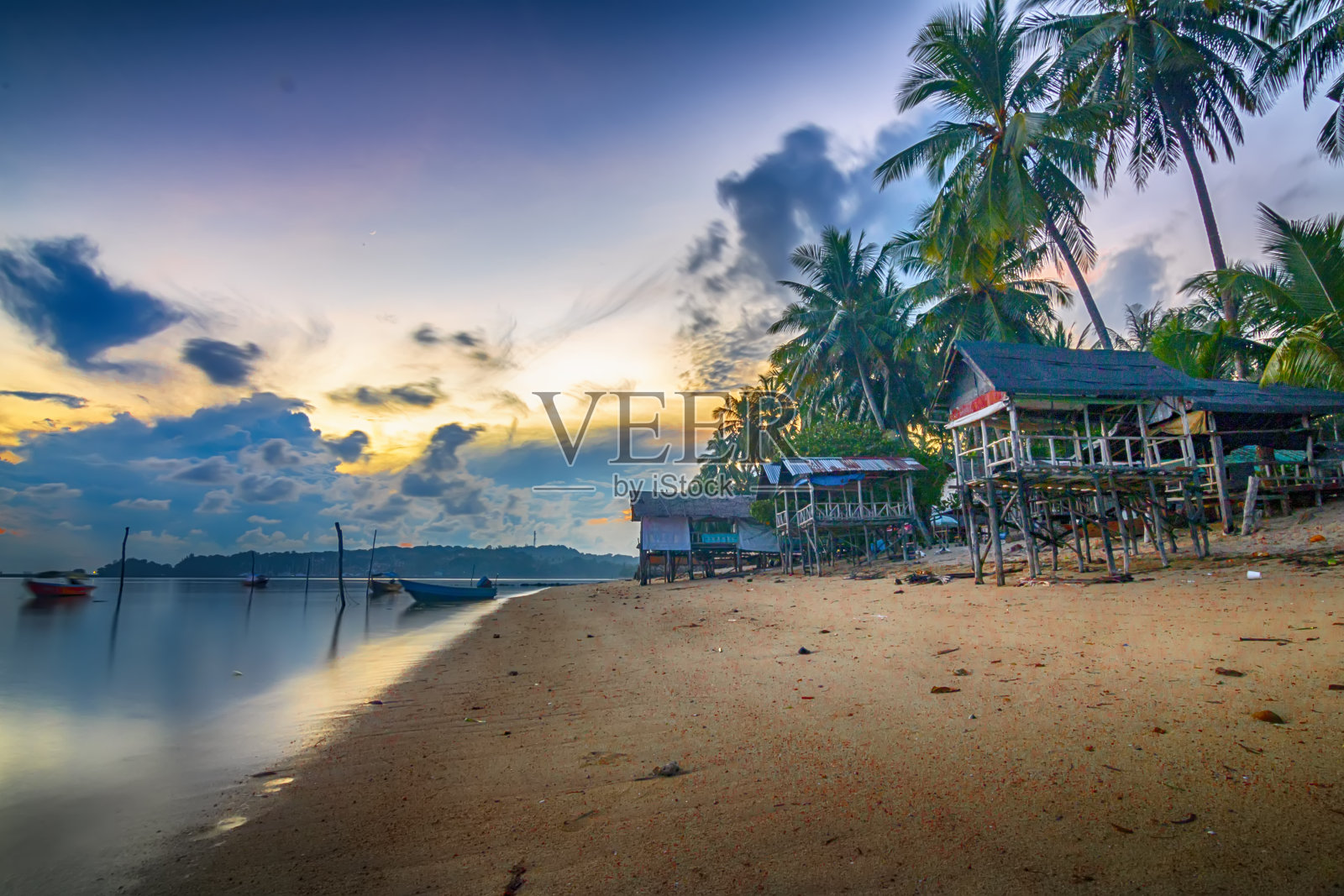 巴淡岛农沙海滩全景图照片摄影图片