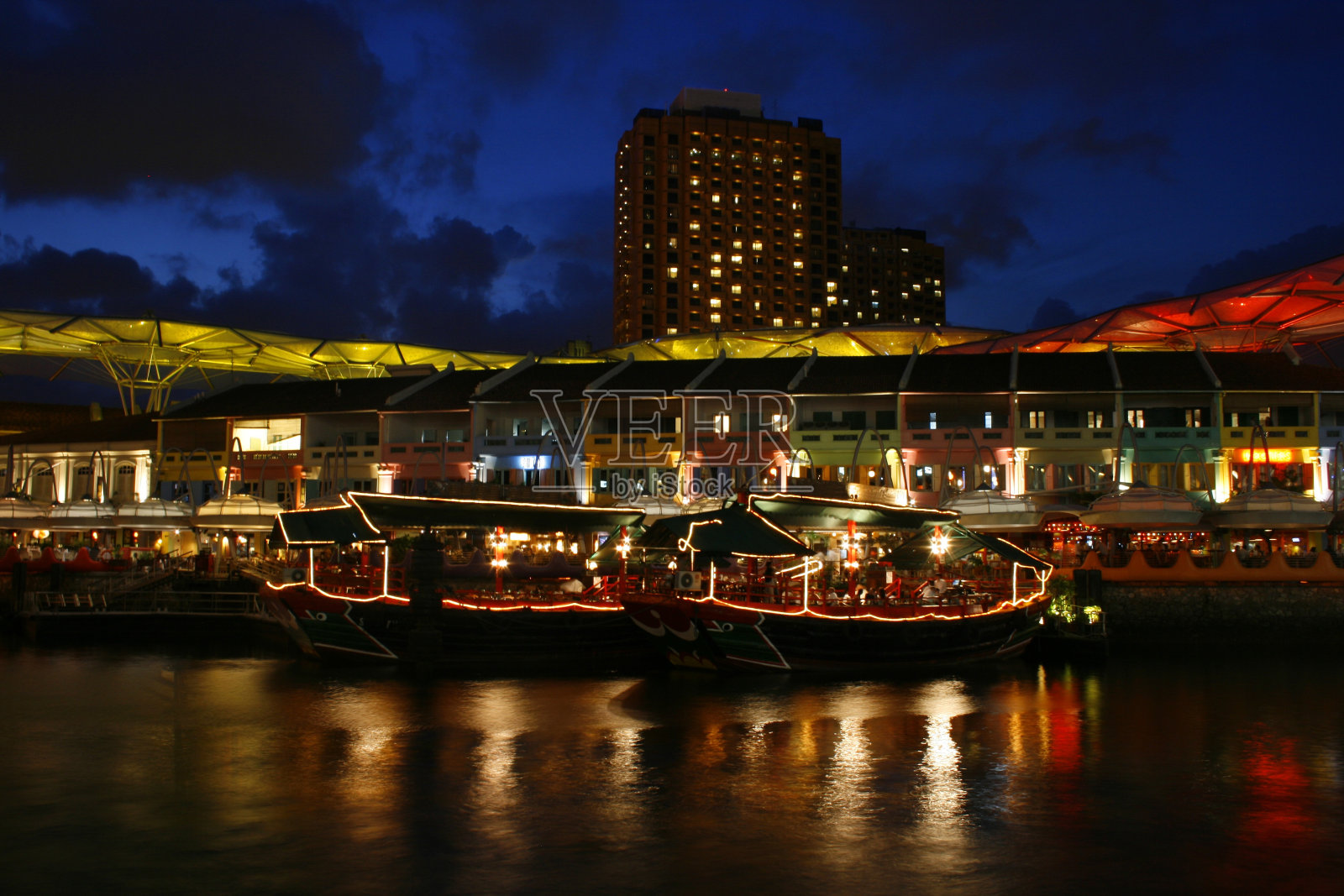 新加坡的夜宵照片摄影图片