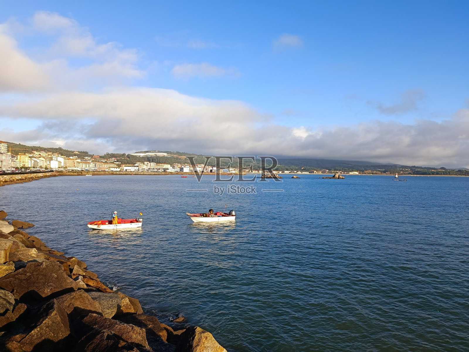 蛤钓鱼照片摄影图片