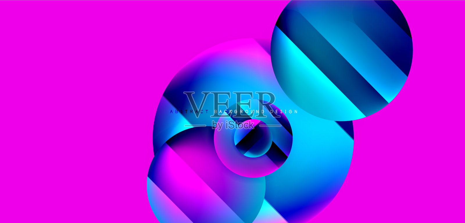 有光泽表面和光影的圆圈插画图片素材