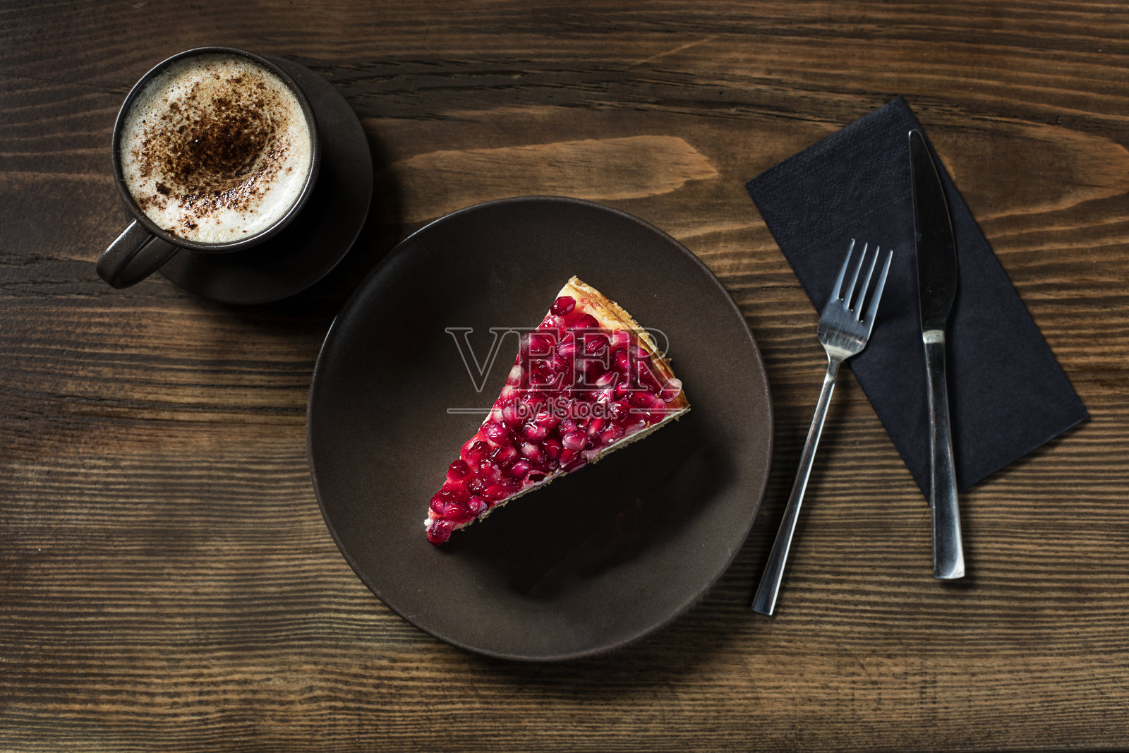 芝士蛋糕和咖啡照片摄影图片