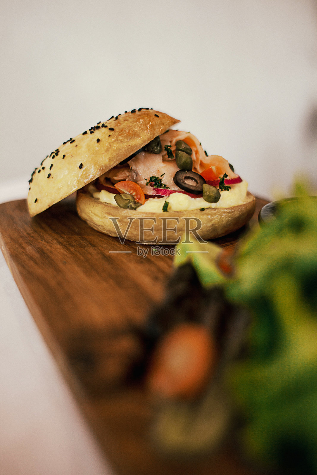 芝士汉堡三明治照片摄影图片