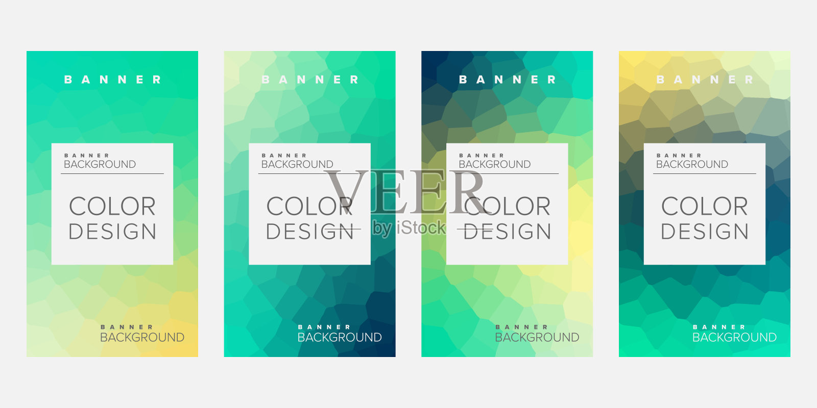 彩色背景横幅矢量设计模板插画图片素材