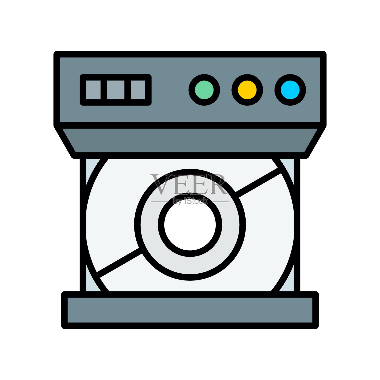 光驱图标插画图片素材