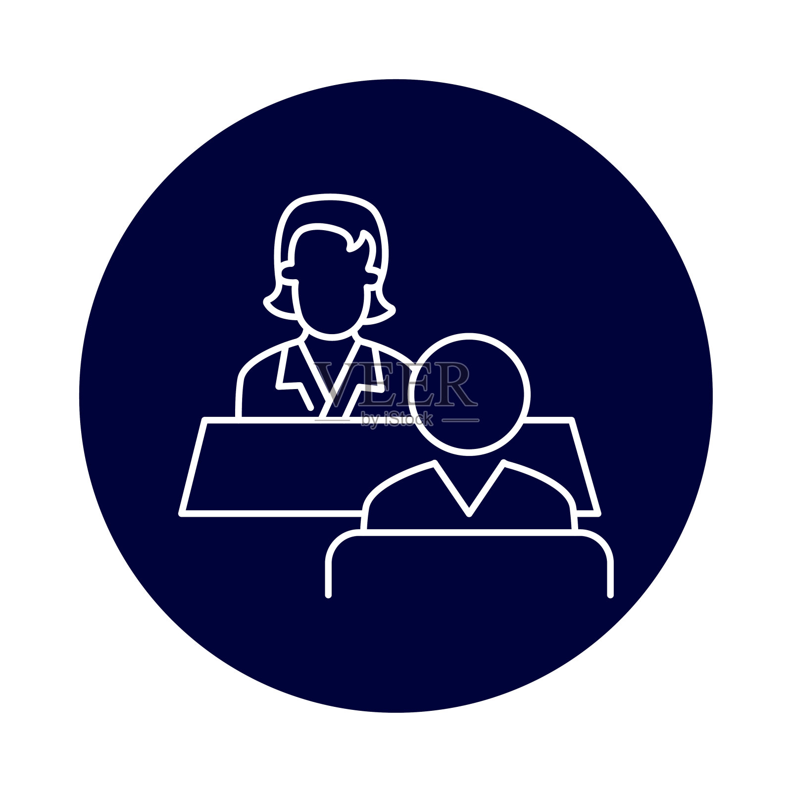 女人，女士，桌子，会议，钱，女性商务会议图标插画图片素材