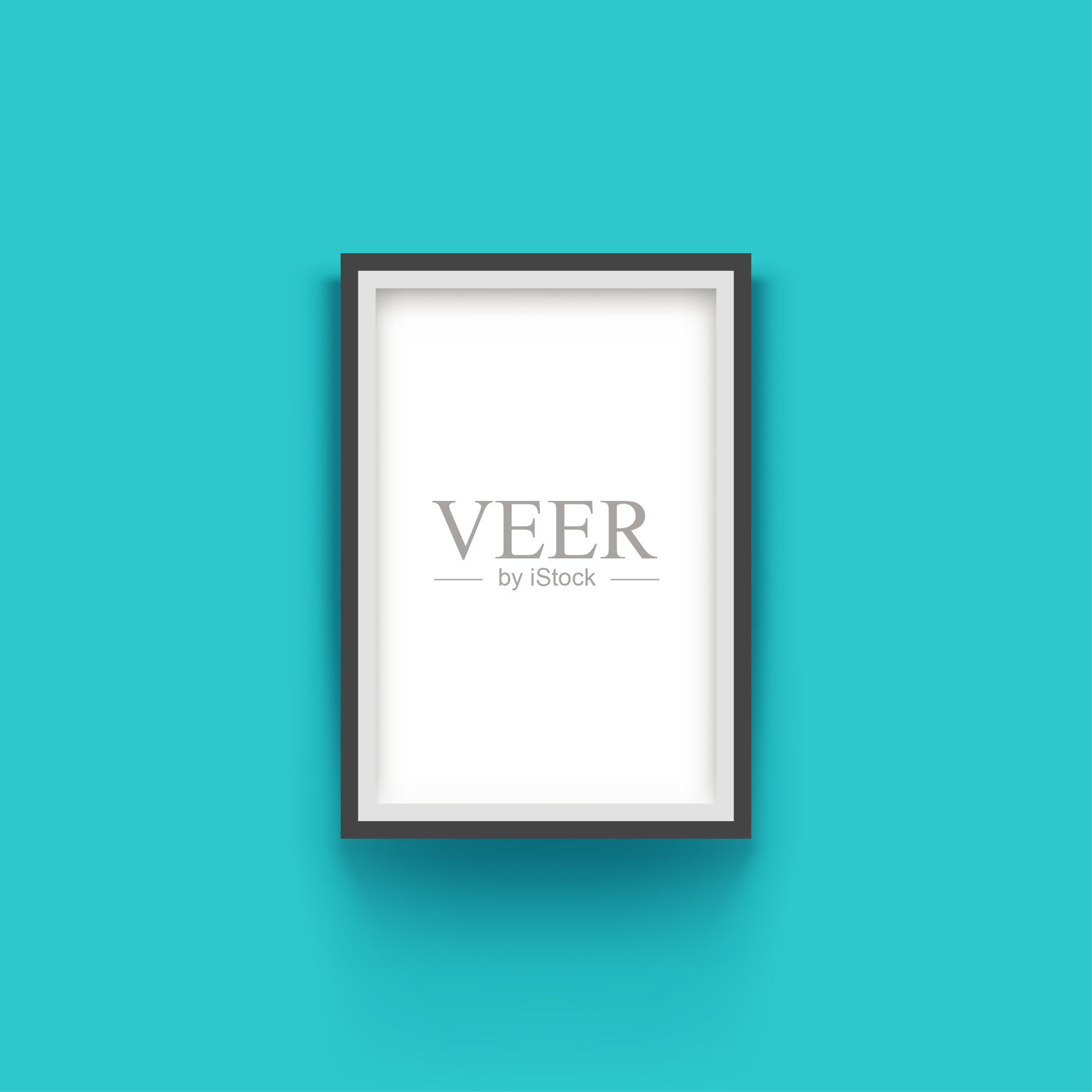 现代黑色框架在蓝色背景插画图片素材