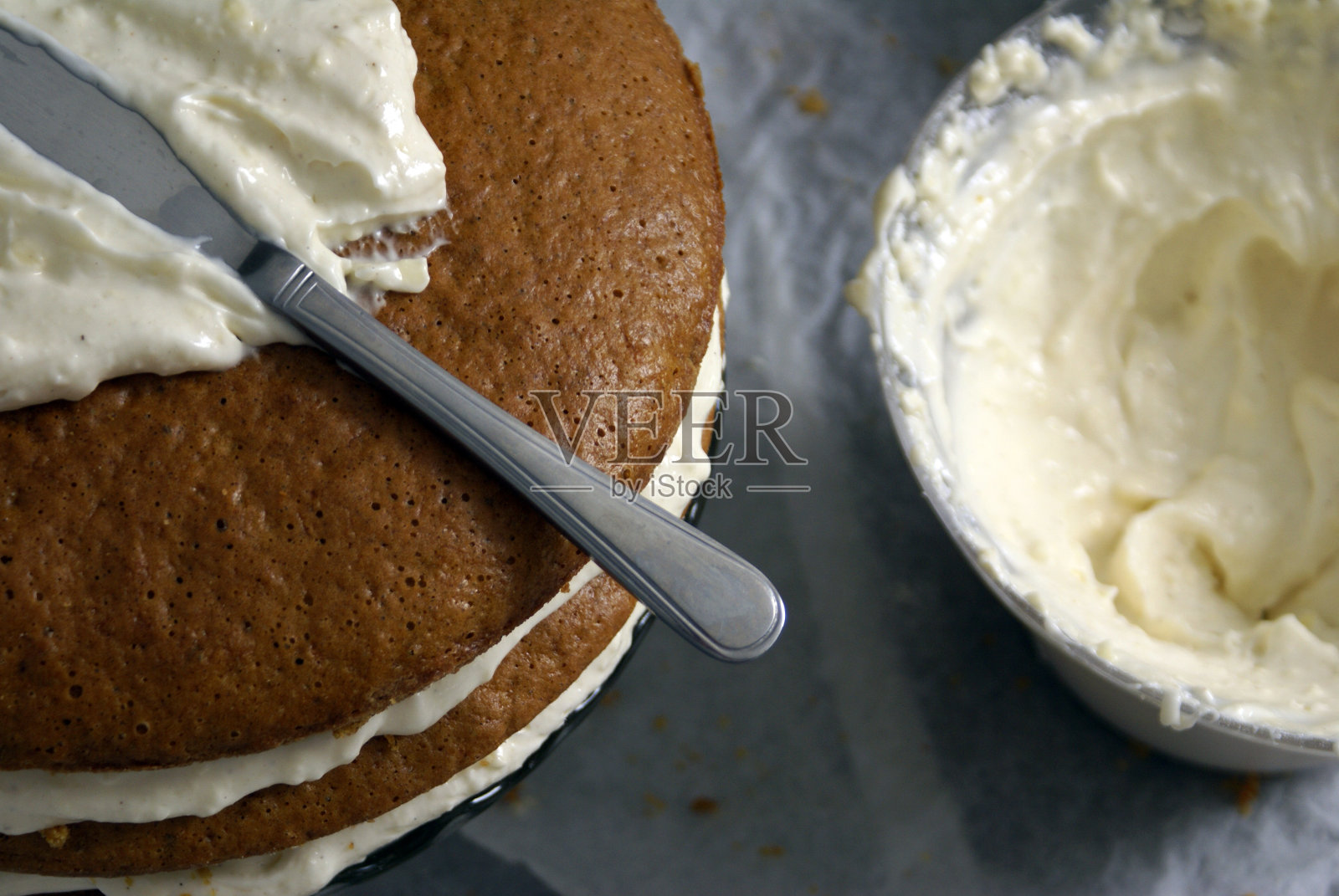 胡萝卜蛋糕照片摄影图片
