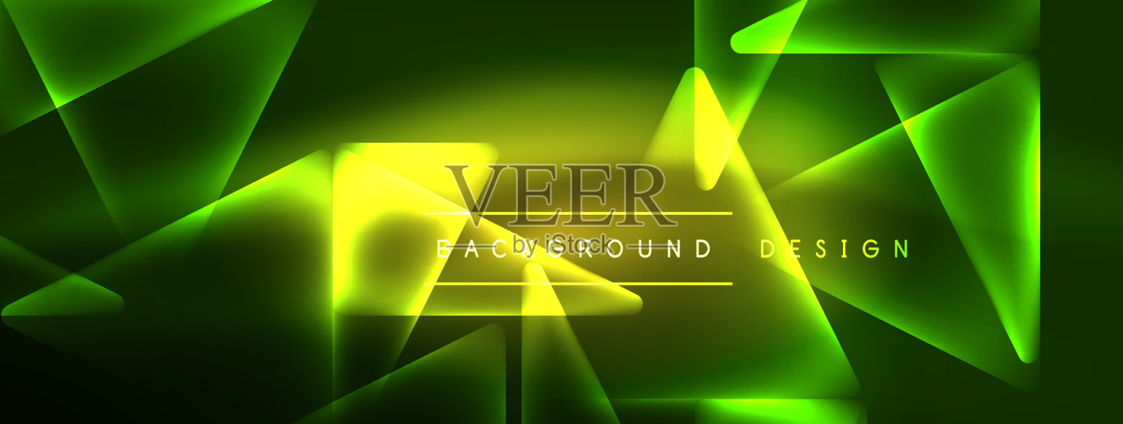 充满活力的几何霓虹灯闪亮线背景插画图片素材