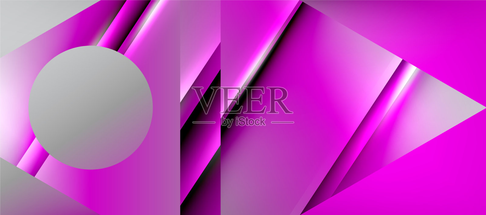 新潮的极简几何构图抽象插画图片素材