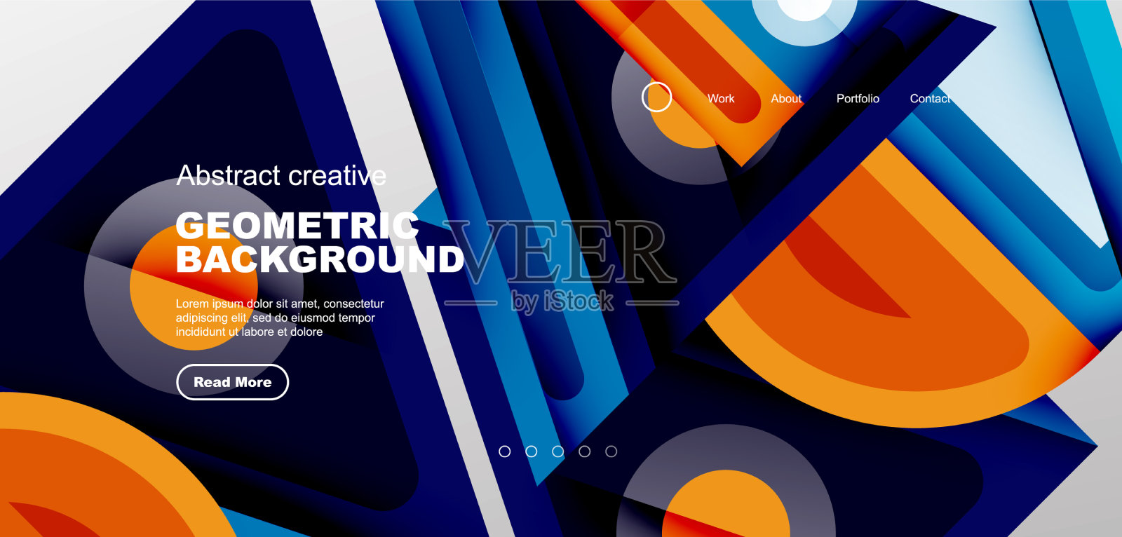 三角形，圆形和线条最小的背景插画图片素材