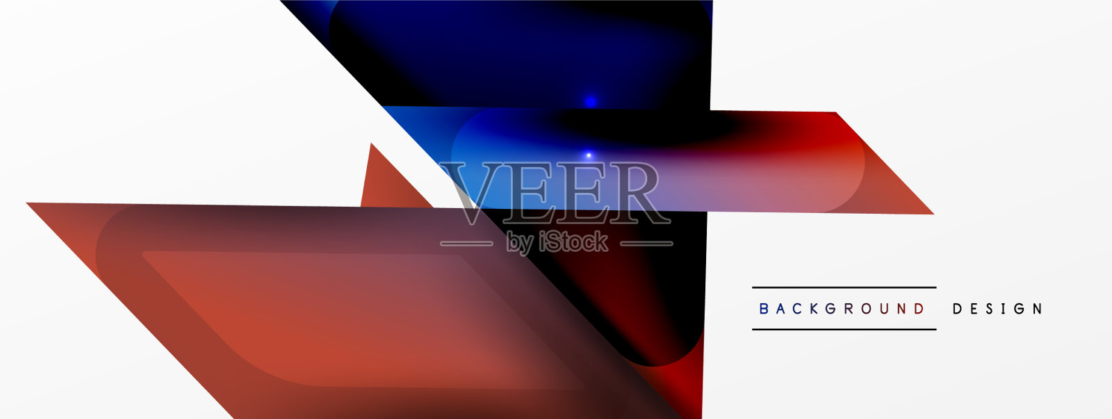 动态三维几何抽象背景插画图片素材