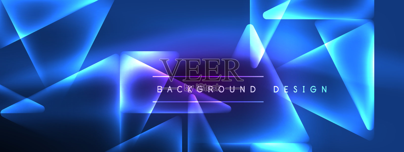 霓虹灯黑客几何背景虚拟插画图片素材