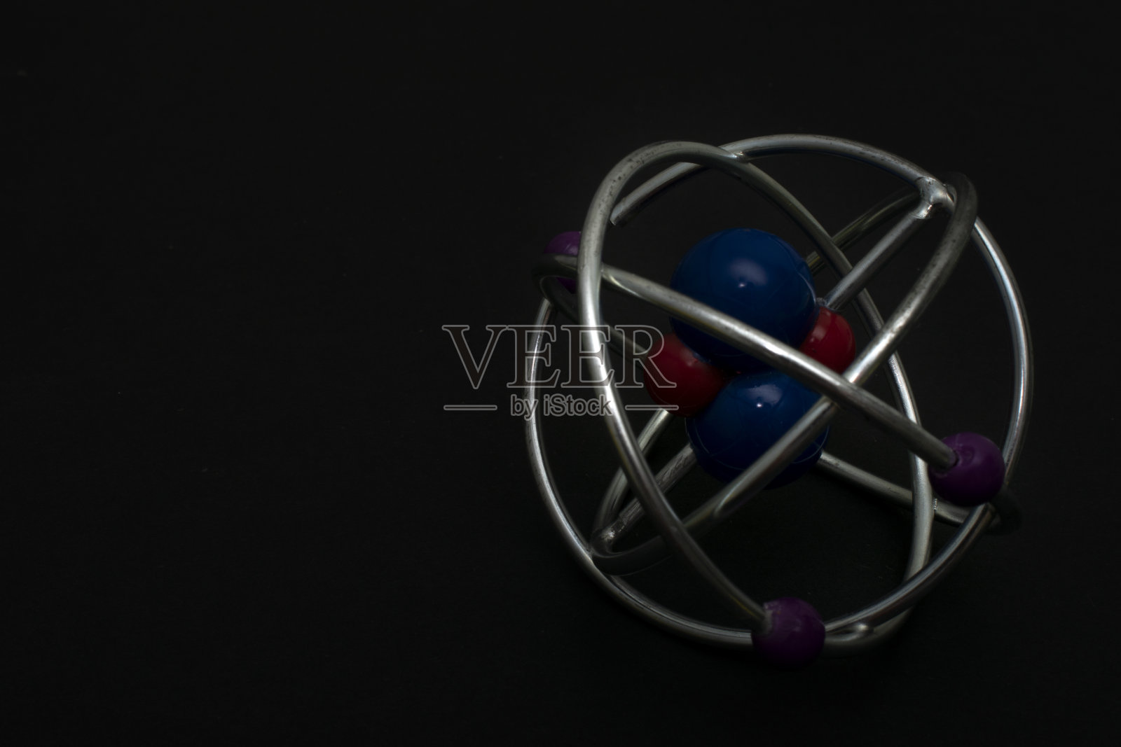 科学中的原子照片摄影图片