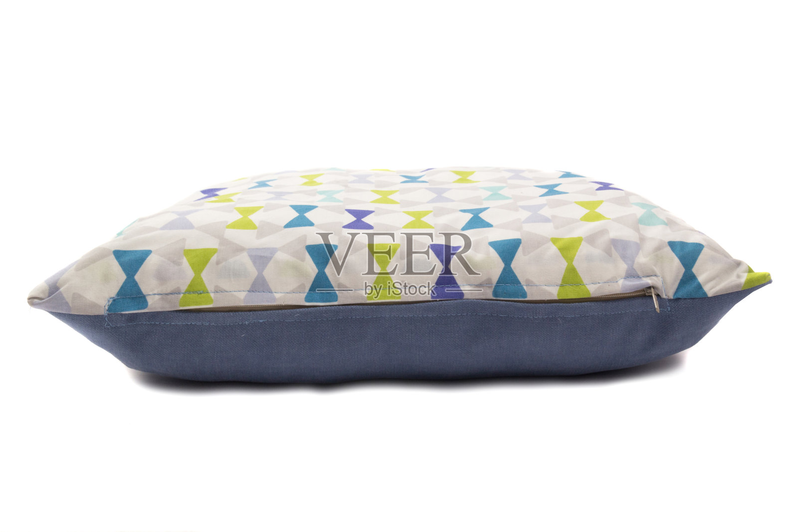 彩色装饰枕头孤立的白色背景照片摄影图片